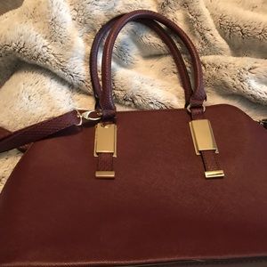 Burgundy purse